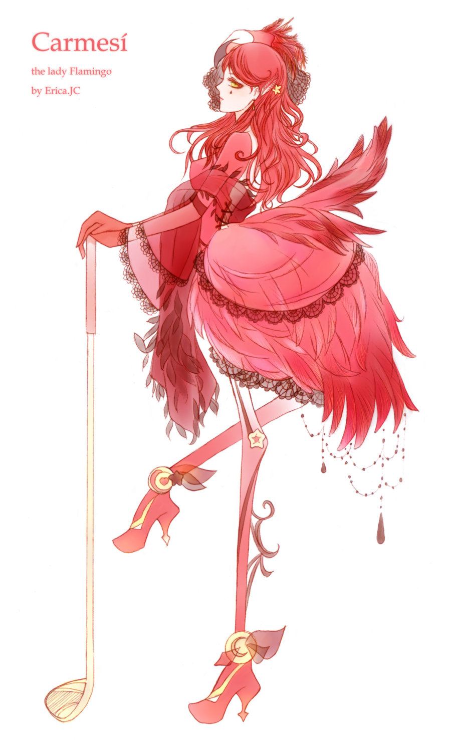 Oc carmesi the flamingo lady pink version by ericajc-d4xtv5g.jpg