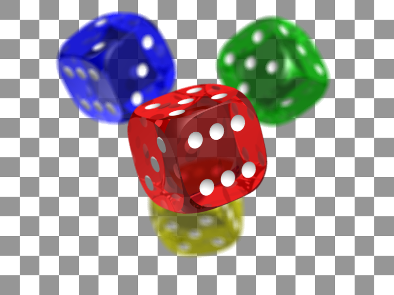 彩色骰子加方格背景
