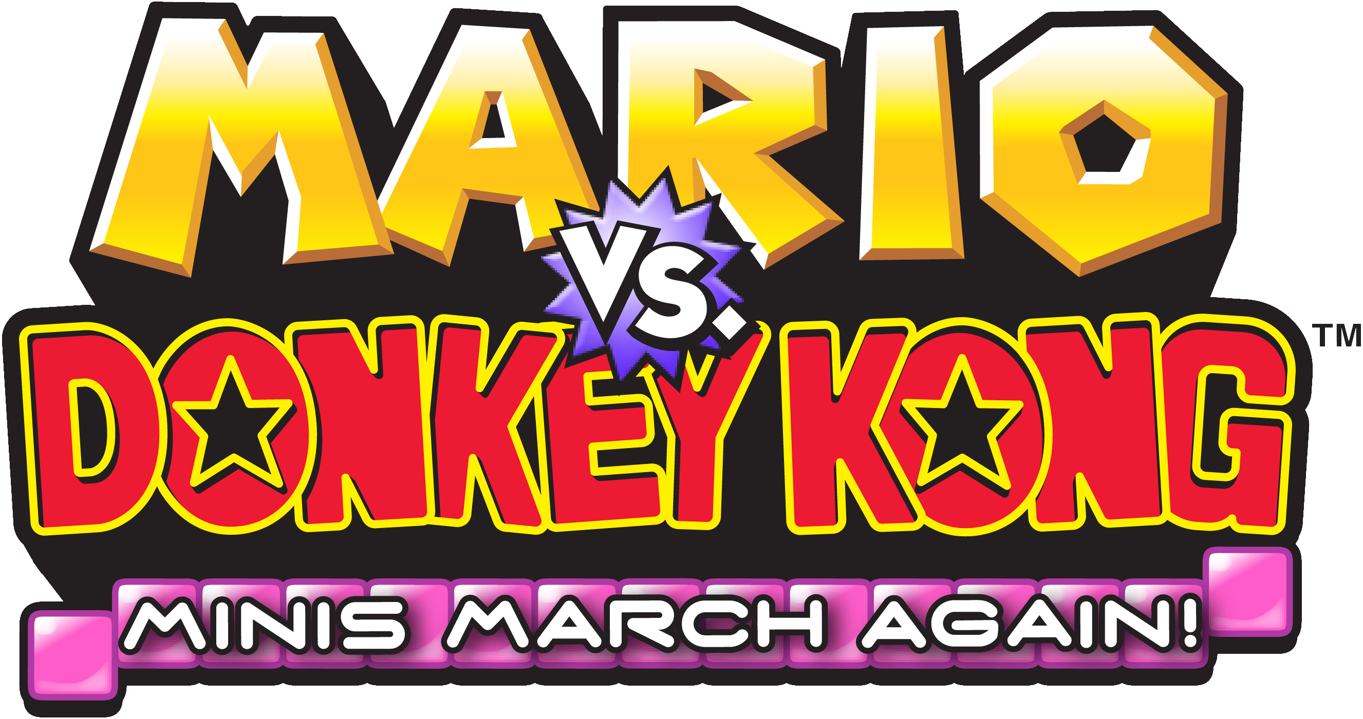 Mario vs. Donkey Kong Minis March Again Logo NA.png