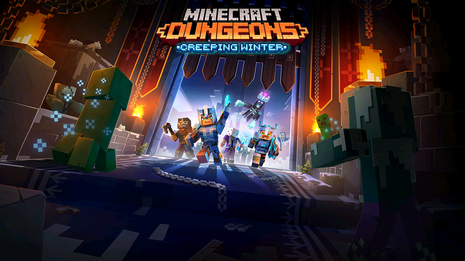 MINECRAFT DUNGEONS CREEPING WINTER DLC.png