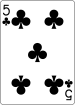 PlayingCards club 5.svg