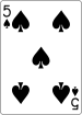 PlayingCards spade 5.svg