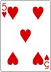 PlayingCards heart 5.svg